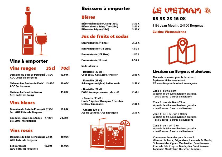 Restaurant Le Vietnam - Menu Image 3