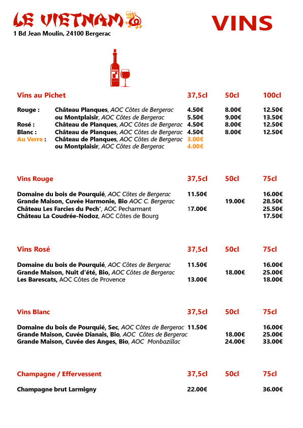 Restaurant Le Vietnam - Menu Image 4